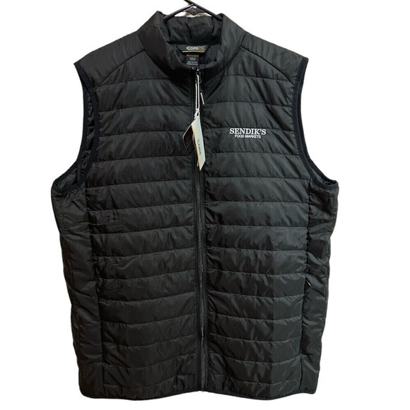 Core 365 Men's Black Prevail Packable Puffer Sendik’s Food Markets Logo  Vest‎ - Picture 1 of 12